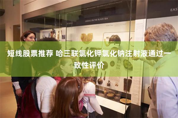 短线股票推荐 哈三联氯化钾氯化钠注射液通过一致性评价