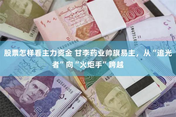 股票怎样看主力资金 甘李药业帅旗易主，从“追光者”向“火炬手”跨越