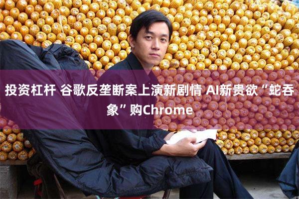 投资杠杆 谷歌反垄断案上演新剧情 AI新贵欲“蛇吞象”购Chrome